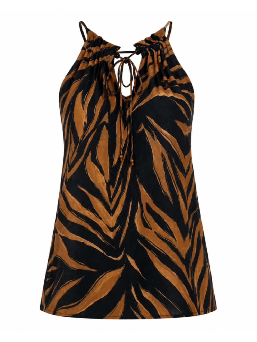 Karen Kane Exotic Keyhole Tank Top Sz S NWT Animal Print Going Out Resort Wear